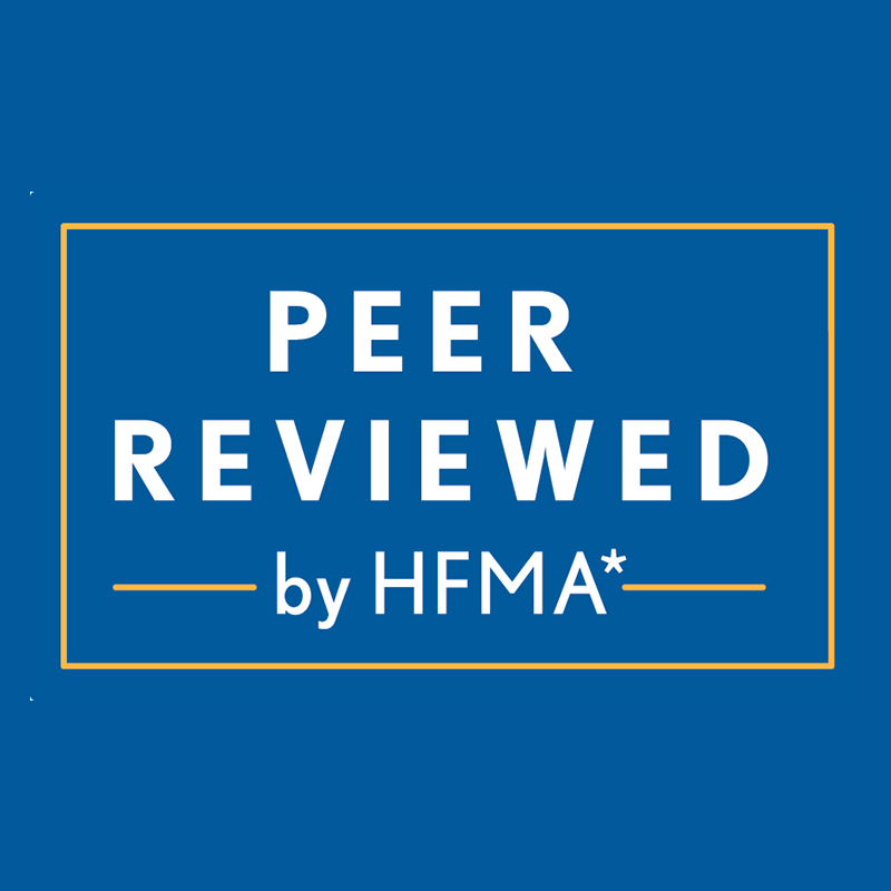 Peer Reviewed by HFMA badge