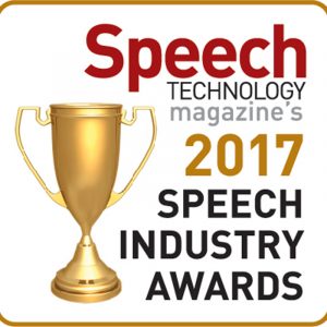 Speech Technology Magazine's 2017 Speech Industry Awards badge